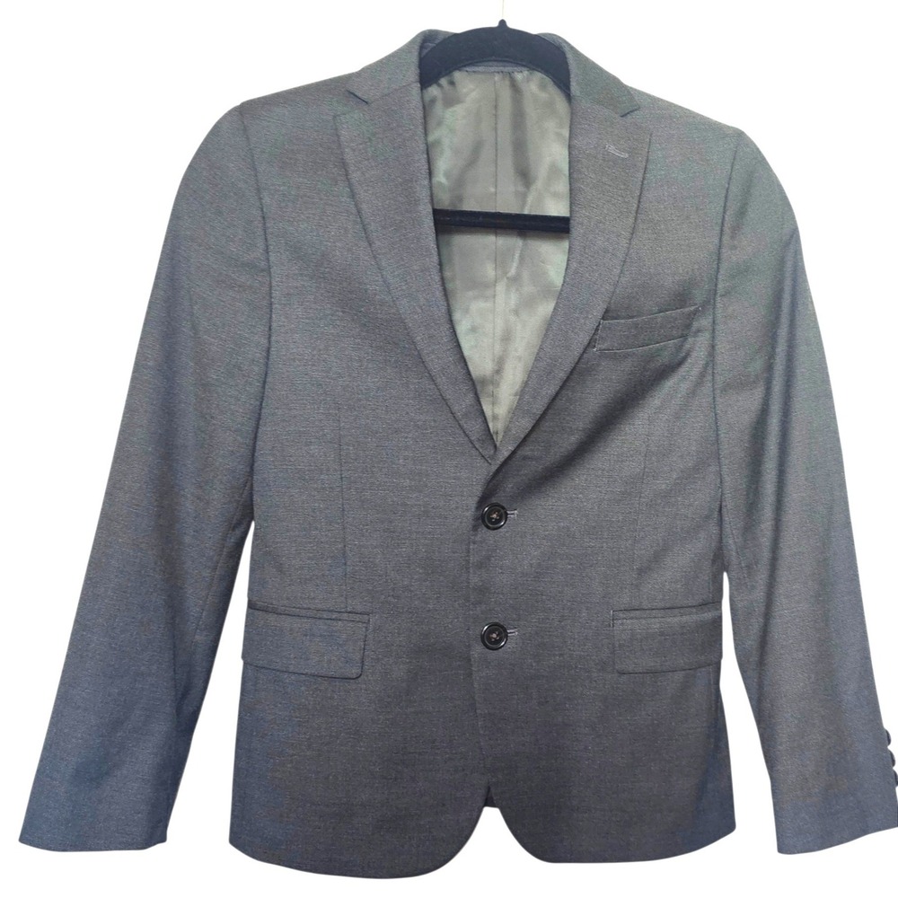 Lauren Ralph Lauren Two Button Sport Coat Boys 12R Gray Blazer Jacket